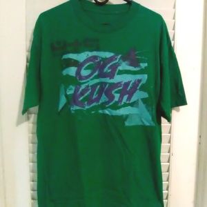 Mens Green OG Kush Tee Shirt Size L